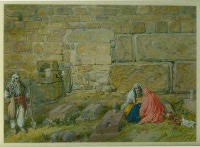 Porte murée dans le mur est du Haram, près de la Porte Dorée, 1872 - William Crimea Simpson
