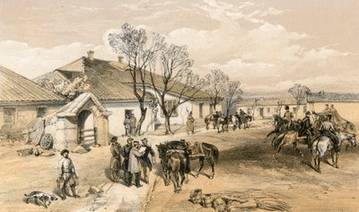 Quartier général de Lord Raglan à Khutor-Karagatch - William Crimea Simpson