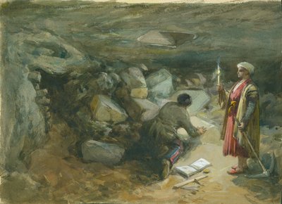 Citerne taillée dans la roche sous l