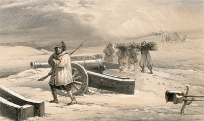 Sentinelle des Zouaves devant Sébastopol - William Crimea Simpson