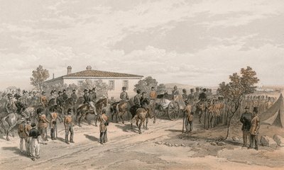 Le cortège funèbre de Lord Raglan quittant le quartier général - William Crimea Simpson