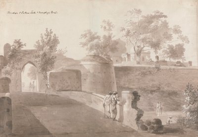 Pont et porte de Patna et fort de Monghyr - William Daniell