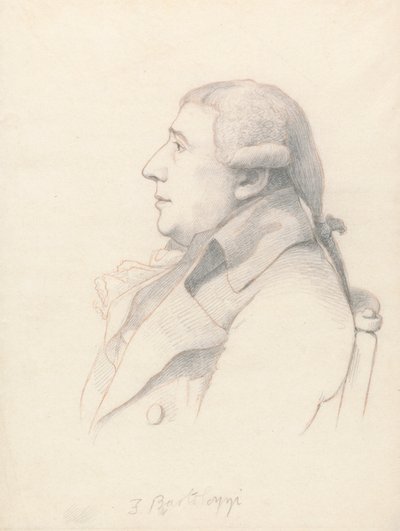 Portrait de Francesco Bartolozzi - William Daniell