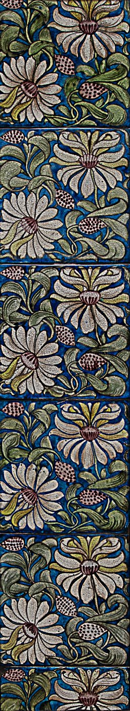 Panneau de carreaux de chèvrefeuille - William de Morgan