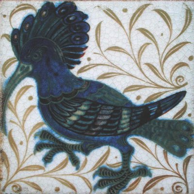 Carreau avec motif de colibri - William de Morgan