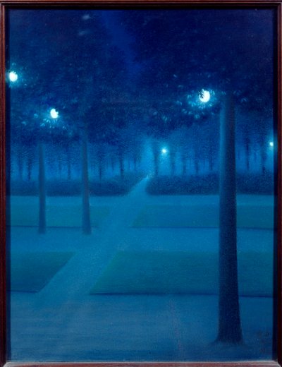 Nuit au Parc Royal de Bruxelles - William Degouve de Nuncques