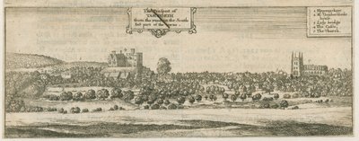 Tamworth - Panorama : gravure, nd [17e siècle] - William Dugdale
