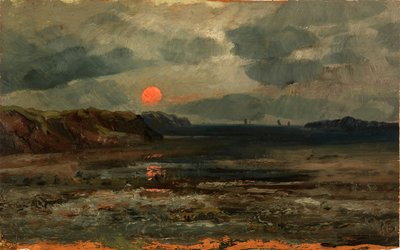 Lever de soleil sur les eaux de pêche--Maine - William E. Norton