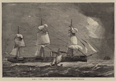 HMS The Shah, la nouvelle frégate à vapeur rapide - William Edward Atkins