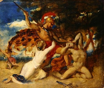 La miséricorde intercédant pour les vaincus - William Etty