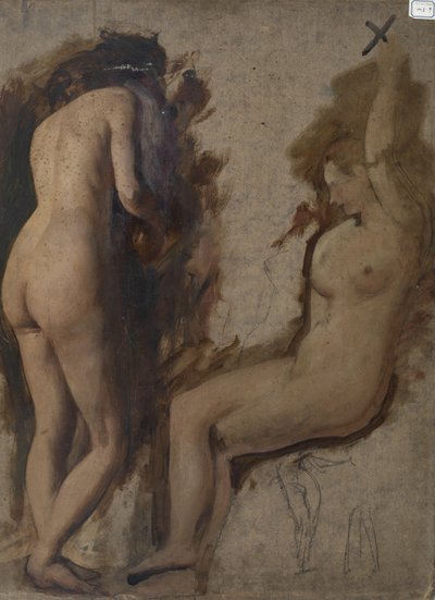 Étude pour une composition de figures - Deux nus féminins - William Etty