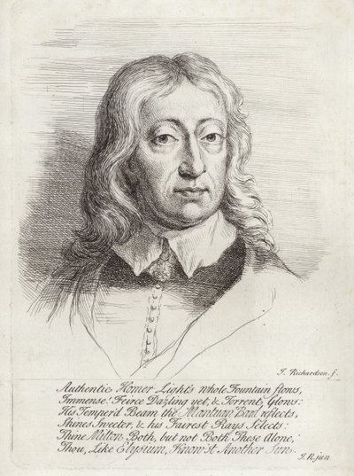 Portrait de John Milton - William Faithorne