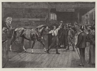Au salon du cheval, chargé d