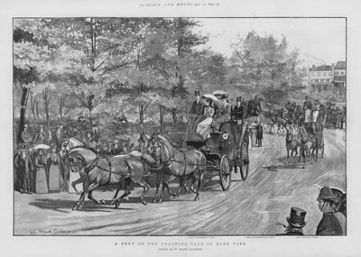 Réunion du Coaching Club à Hyde Park, Londres - William Frank Calderon