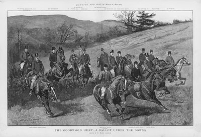 La chasse de Goodwood - une galopade sous les Downs du Sussex - William Frank Calderon