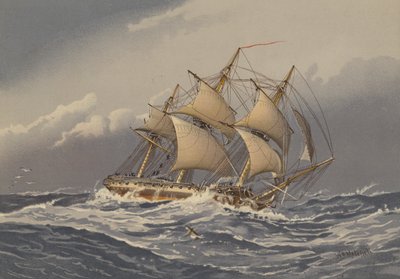 Frégate de 28 canons, vers 1794 - William Frederick Mitchell