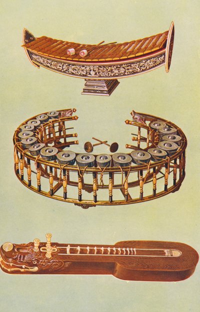 Instruments de musique : Ranat ek, Khong yai, Ta