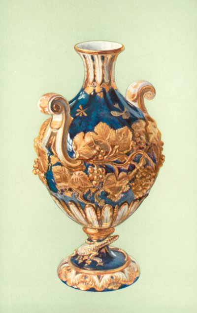 Vase, Chelsea, bleu Mazarine - William Gibb