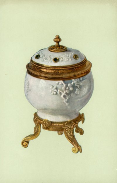 Vase, porcelaine de Fuchien, avec monture en vermeil Louis XIV (lithographie en couleur) - William Gibb