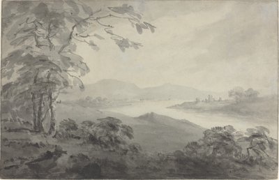 Paysage fluvial avec ruines - William Gilpin