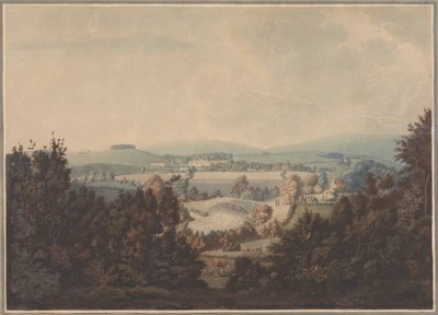 Paysage avec rivière et pont - William Green