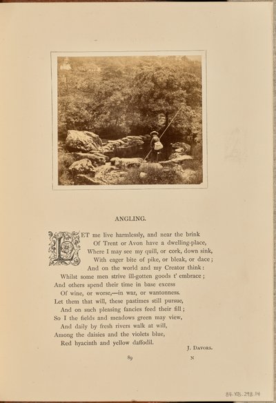 [Un garçon avec une canne à pêche et une nasse, Angleterre]. - William Grundy