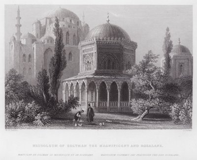 Mausolée de Soliman le Magnifique et Roxalana - William H. Bartlett