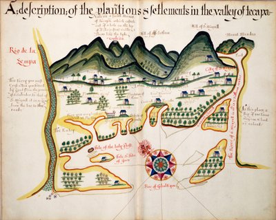 Description des plantations et des établissements dans la vallée de Tepaca - William Hack