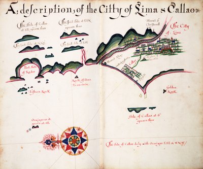 Carte de Lima et Callao - William Hack
