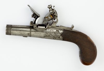 Pistolet de poche à silex avec boîte à serrure, vers 1820 - William Hale