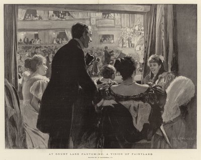 Au pantomime de Drury Lane, une vision du pays des fées - William Hatherell