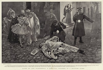 Aube du mercredi des Cendres, une tragédie de carnaval dans une ville espagnole - William Hatherell