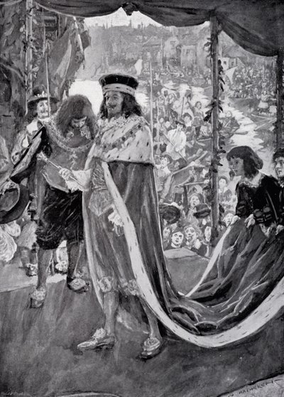 Le progrès du roi Charles Ier vers l