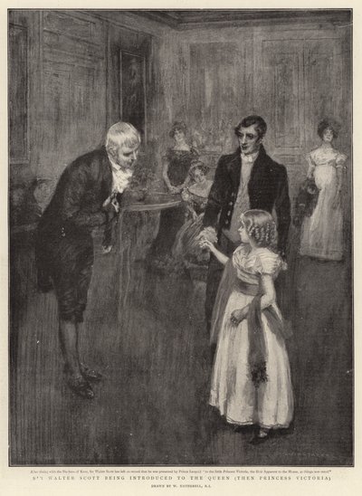 Sir Walter Scott présenté à la Reine, alors Princesse Victoria - William Hatherell