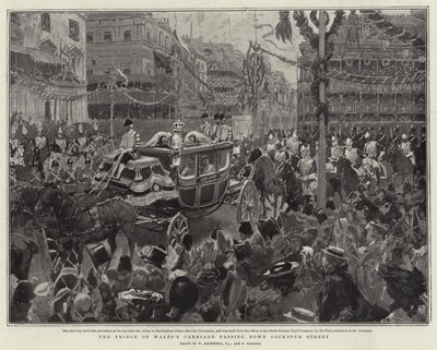 Le Carrosse du Prince de Galles passant par Cockspur Street - William Hatherell