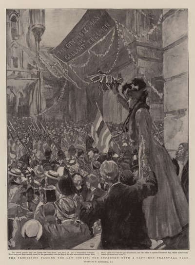 La Procession passant devant les Tribunaux, l