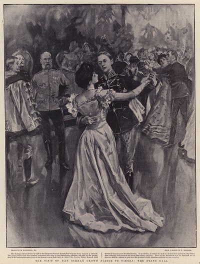 La visite du prince héritier allemand à Vienne, le bal d