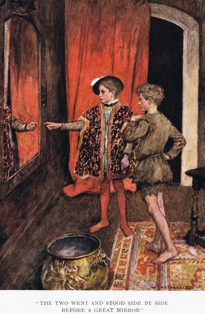 Les deux se tenaient côte à côte devant un grand miroir - William Hatherell