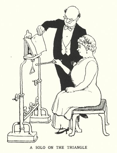 Un solo au triangle (lithographie) - William Heath Robinson