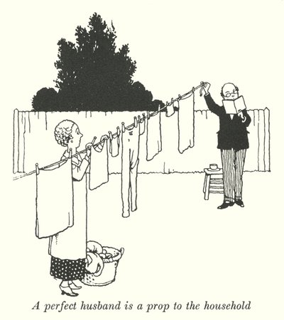 Un mari parfait est un soutien pour le foyer - William Heath Robinson