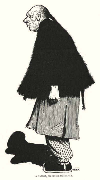 Un tailleur nommé Mustapha (gravure) - William Heath Robinson
