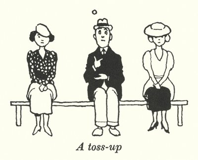 Un tirage au sort (lithographie) - William Heath Robinson