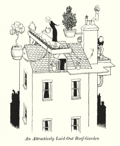 Un Jardin sur le Toit Bien Aménagé - William Heath Robinson