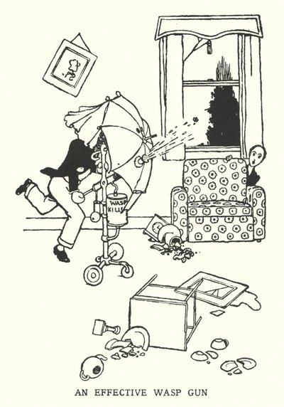 Un pistolet à guêpes efficace (lithographie) - William Heath Robinson