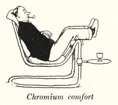 Confort en chrome (lithographie) - William Heath Robinson