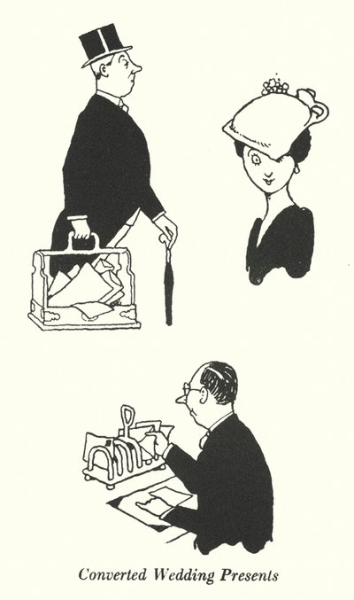 Cadeaux de mariage convertis (lithographie) - William Heath Robinson