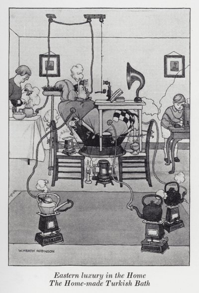 Luxe oriental à la maison, le bain turc fait maison - William Heath Robinson