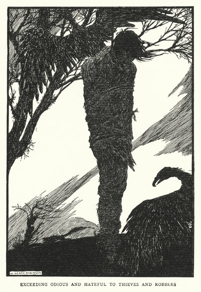 Excessivement odieux et détestable pour les voleurs et les brigands - William Heath Robinson