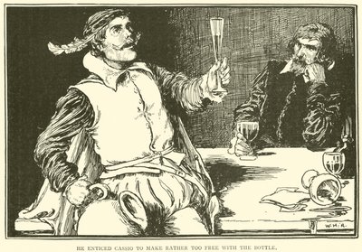 Il a incité Cassio à abuser de la bouteille - William Heath Robinson
