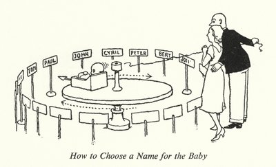 Comment choisir un nom pour le bébé - William Heath Robinson